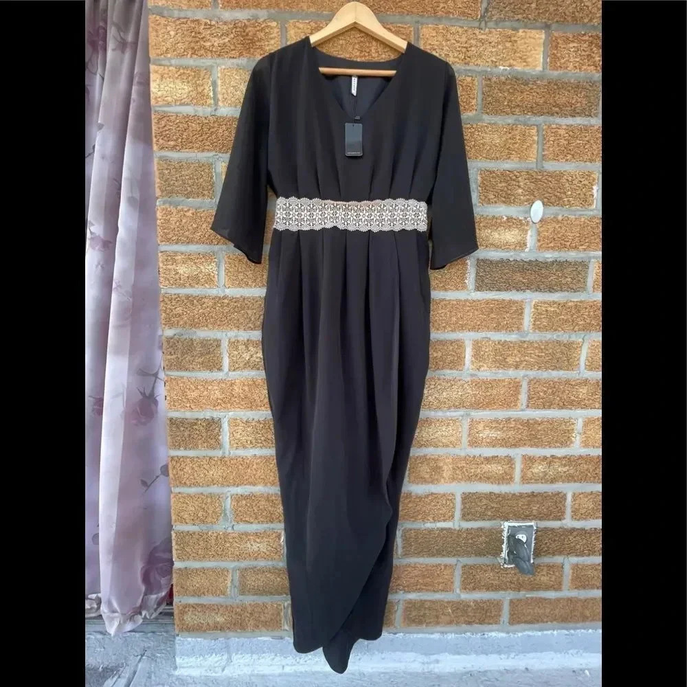 NWT Koh Koh Black kimono dress size 2